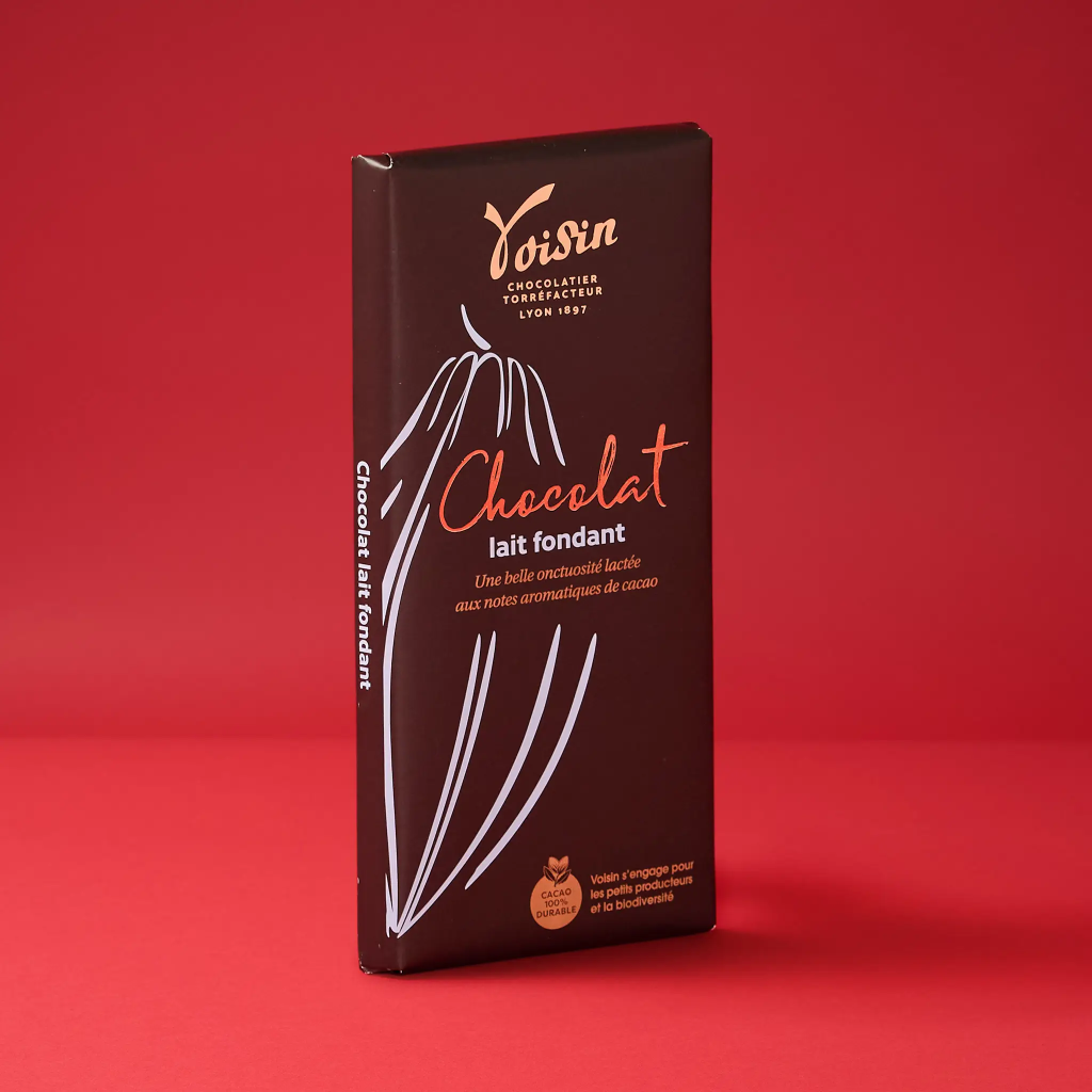 Tablette chocolat lait 100g Voisin
