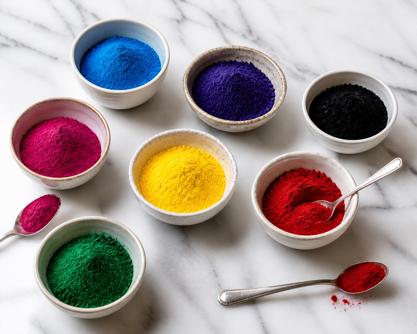 Colorant en poudre hydrosoluble ou liposoluble - Colorant Alimentaire en Poudre