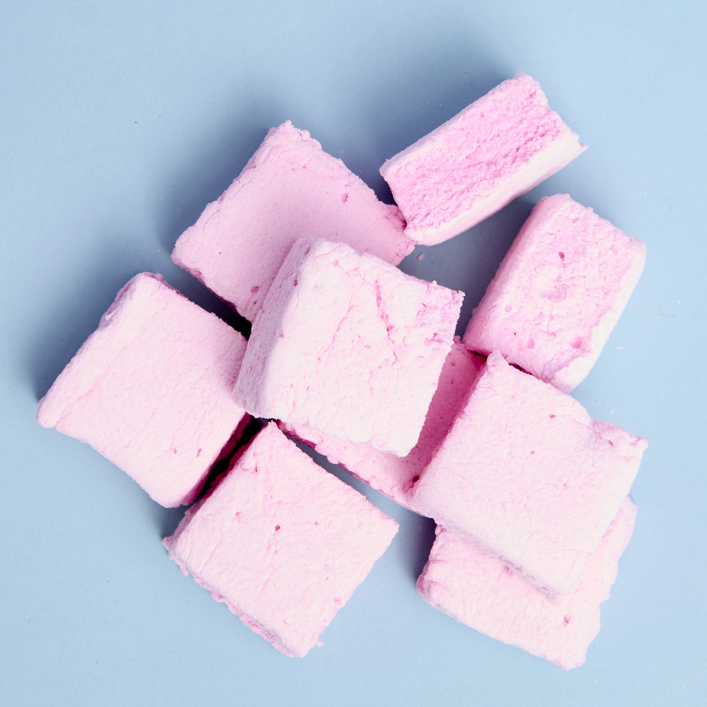 Cube guimauve framboise 80g
