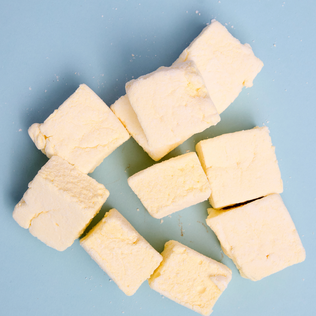 Lemon marshmallow cubes 80g