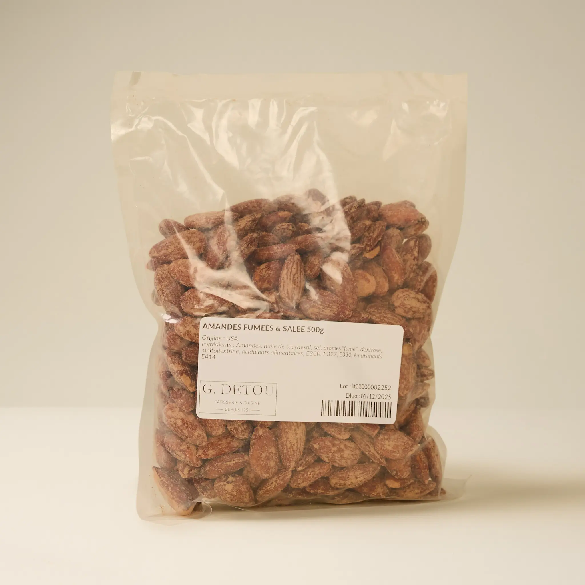AMANDES FUMEES & SALEE 500g