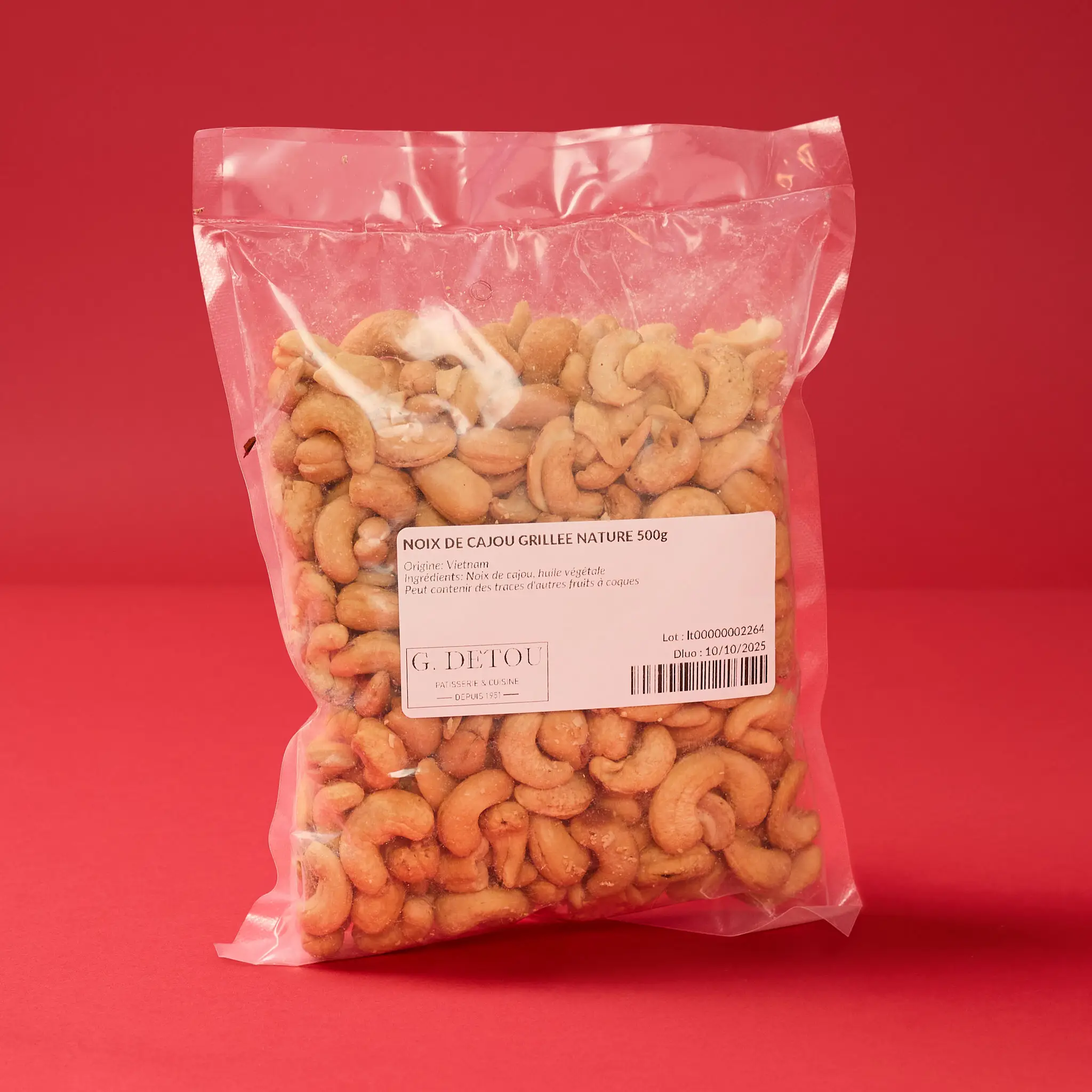 NOIX DE CAJOU GRILLEE NATURE 500g