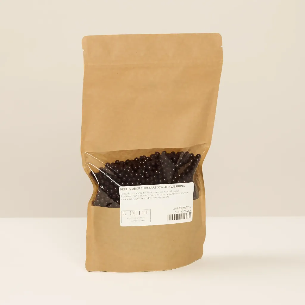 Perles drop chocolat 55% 500g valrhona