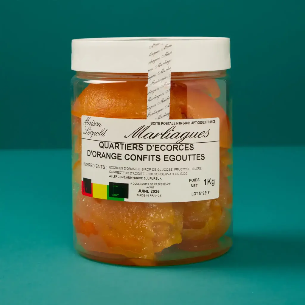 Whole orange peel 1kg Marliagues