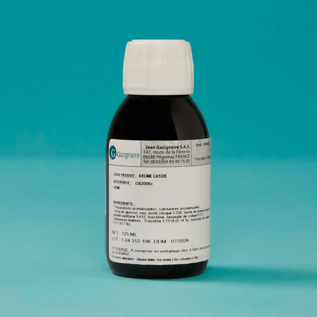 Alcohol-free blackcurrant flavoring 1/8L gas cylinder