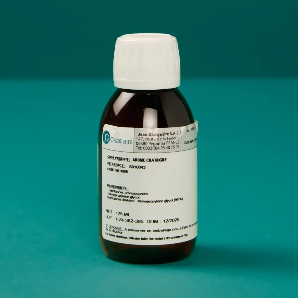 Alcohol-free chestnut flavoring 1/8L gas bottle