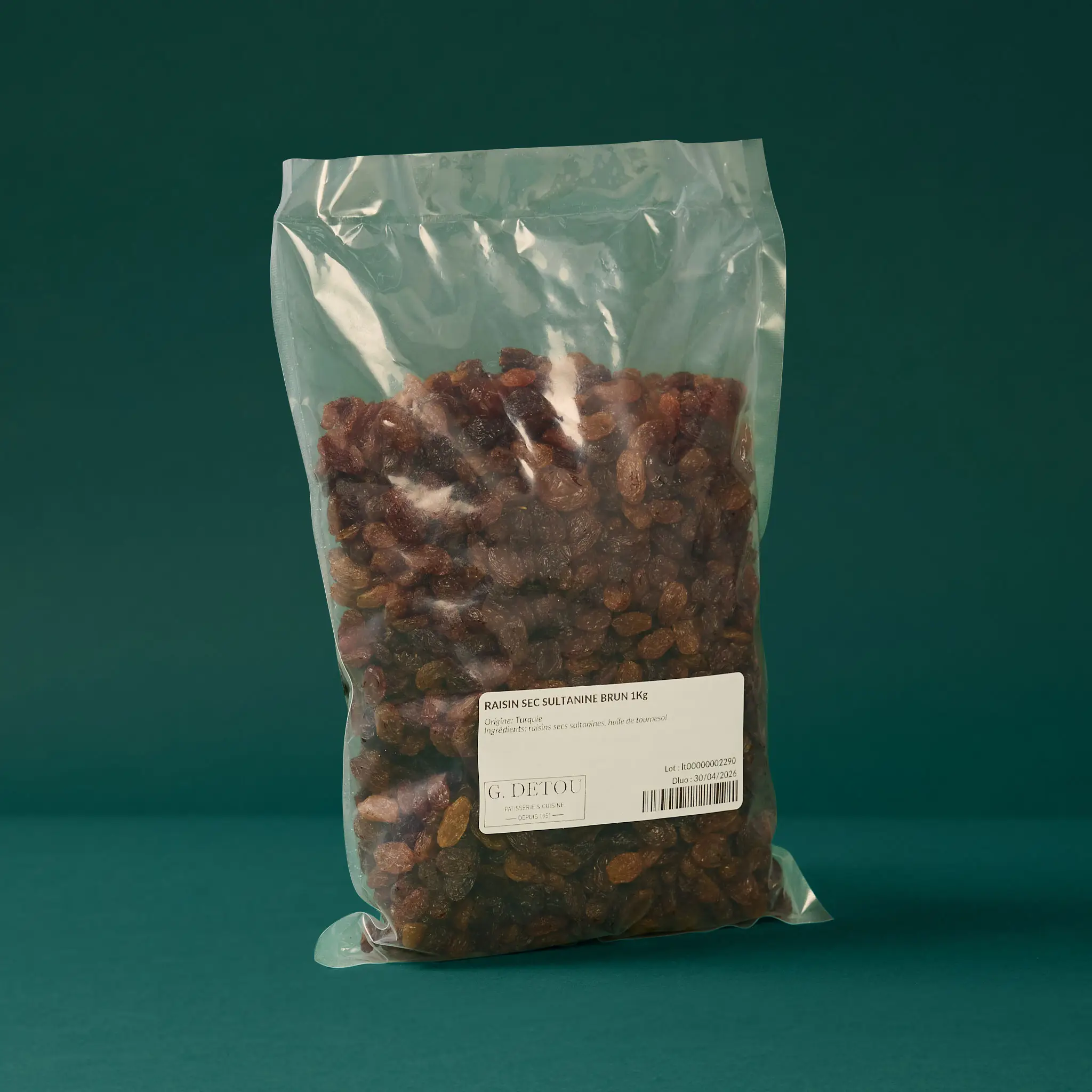 RAISIN SEC SULTANINE BRUN 1Kg