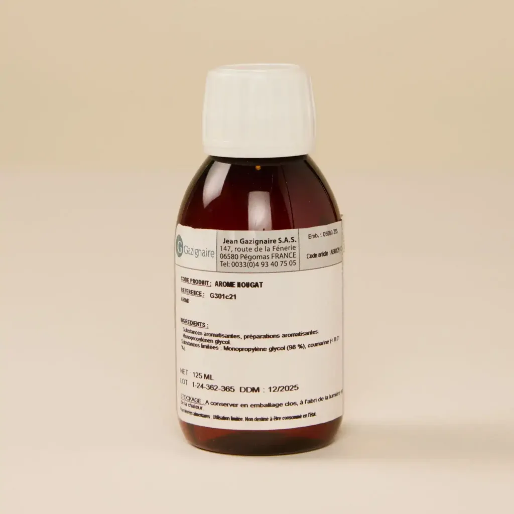 Alcohol-free nougat flavoring 1/8L gas cylinder