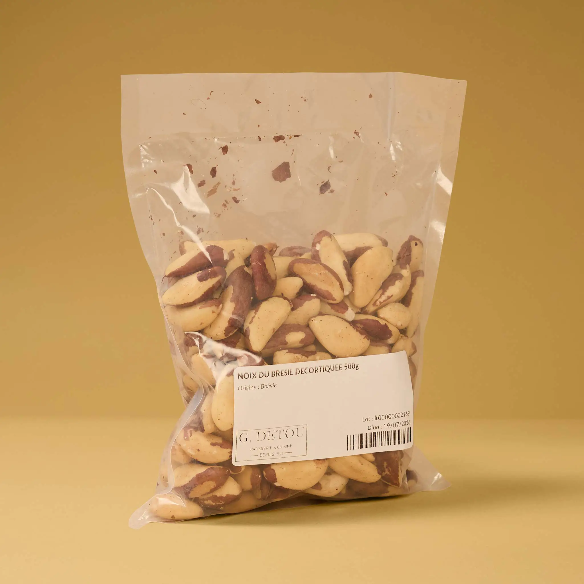 NOIX DU BRESIL DECORTIQUEE  500g