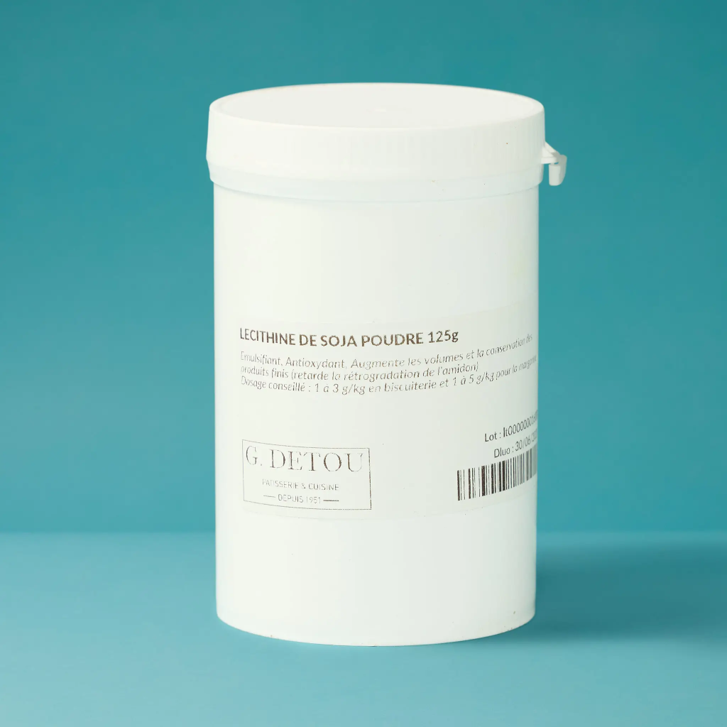 Soy lecithin powder, 125g jar