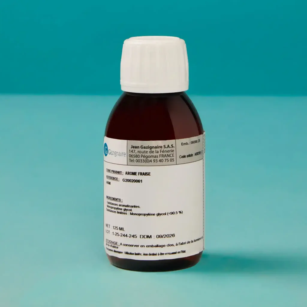 Arôme fraise tagada sans alcool 1/8L gazignaire