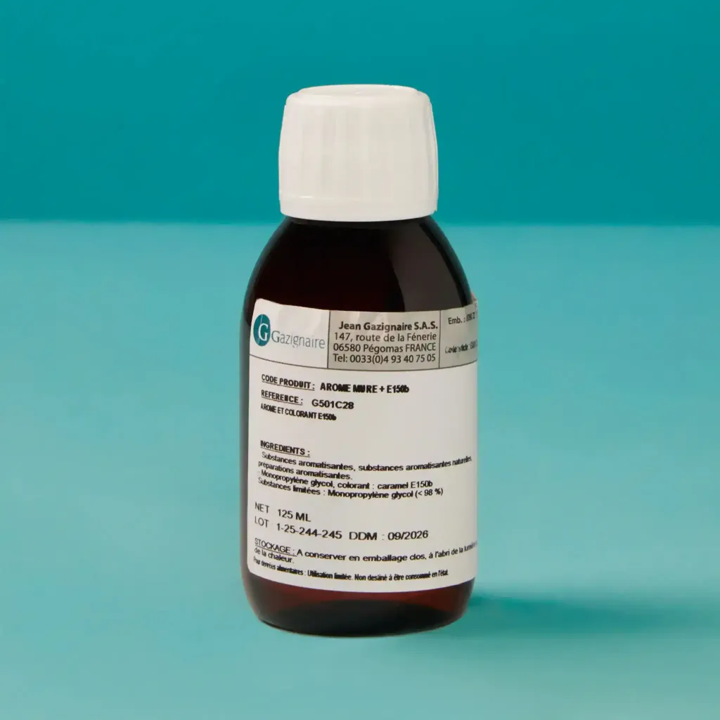 Alcohol-free blackberry flavoring 1/8L gas cylinder