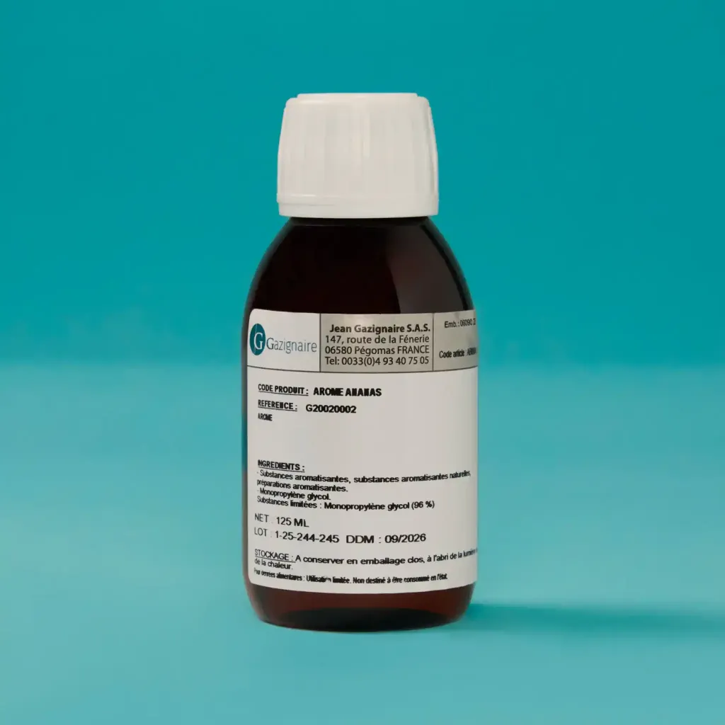 Arôme d’ananas sans alcool 1/8L gazignaire