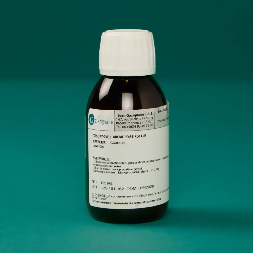 Alcohol-free pear flavoring 1/8L gas cylinder