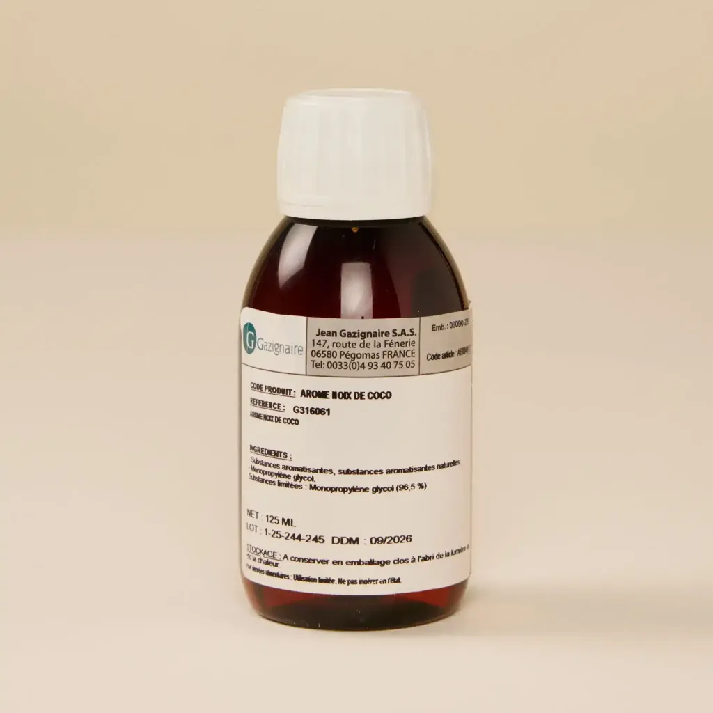 Arôme de noix de coco sans alcool 1/8L gazignaire