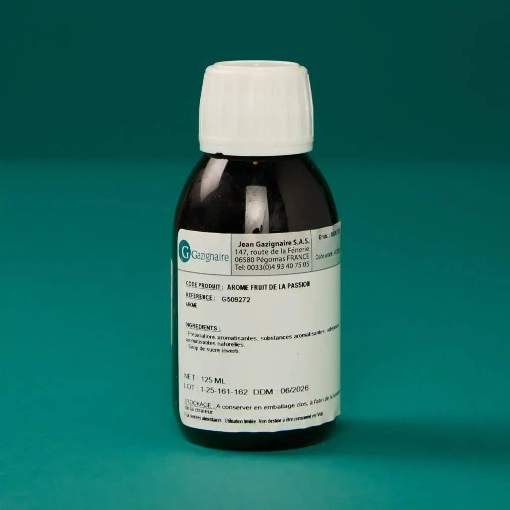 Alcohol-free passion fruit flavoring 1/8L gas cylinder