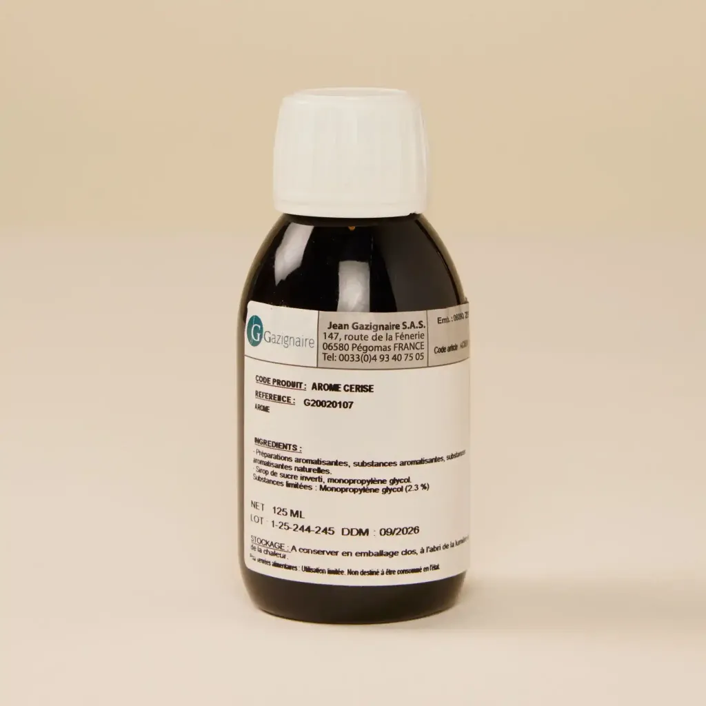 Alcohol-free cherry flavoring 1/8L gas cylinder