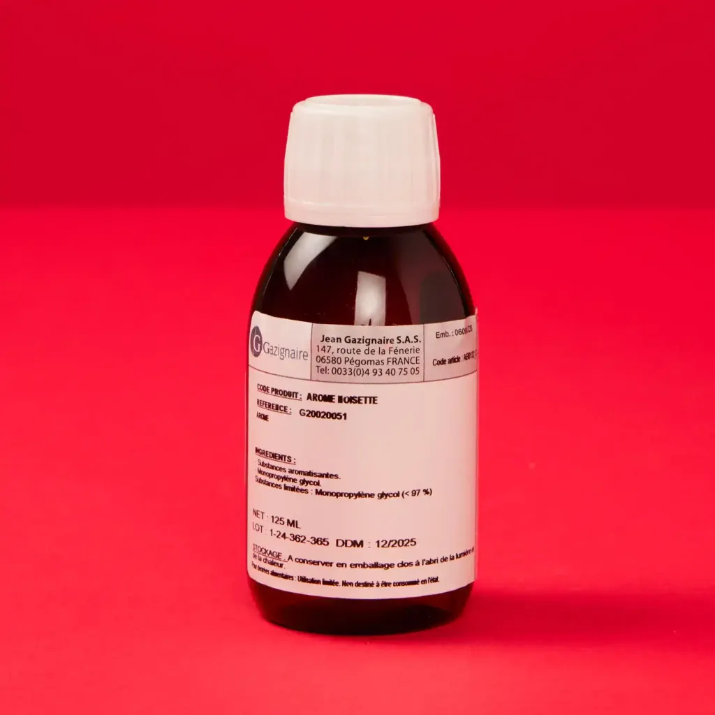 Alcohol-free hazelnut flavoring 1/8L gas cylinder
