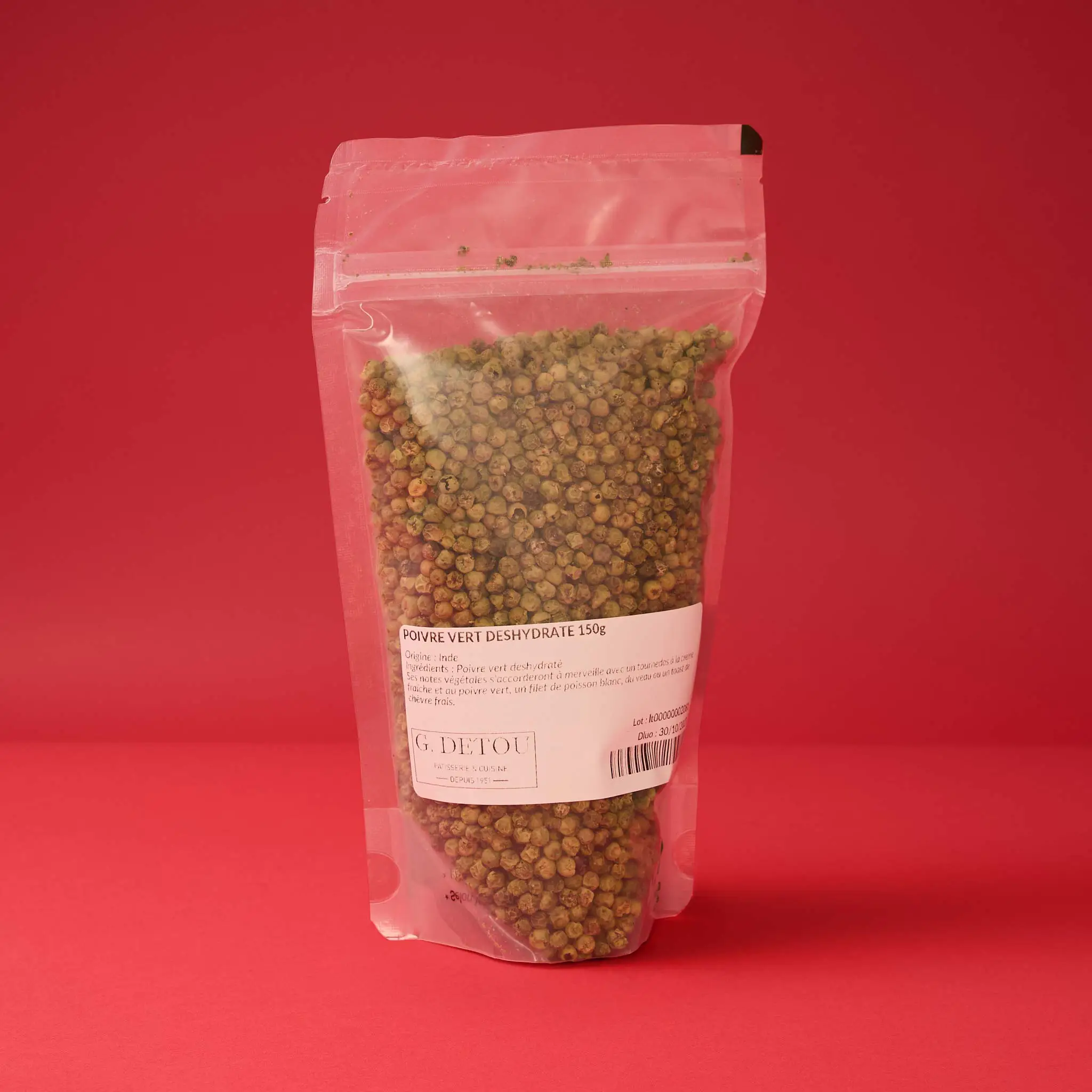 POIVRE VERT DESHYDRATE 150g