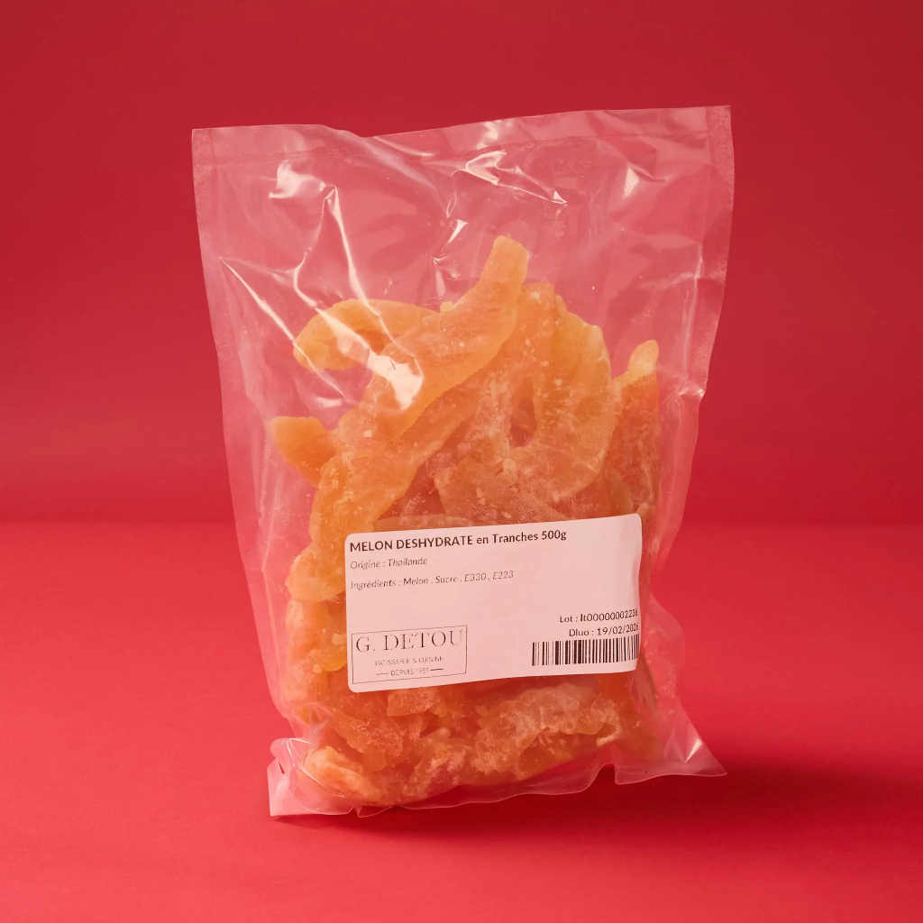 Melon déshydraté en tranches 500g