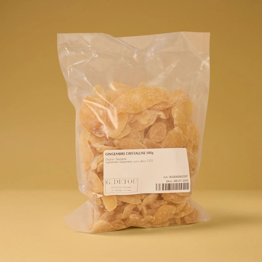 Gingembre en tranche cristallisé 500g