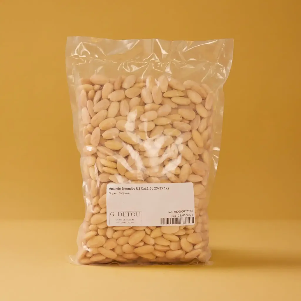 Shelled almonds, US cat. 1, 23/25, 1 kg