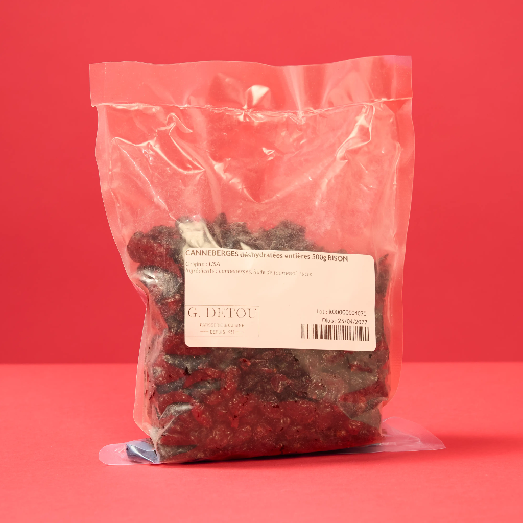 Canneberges déshydratées entières 500g