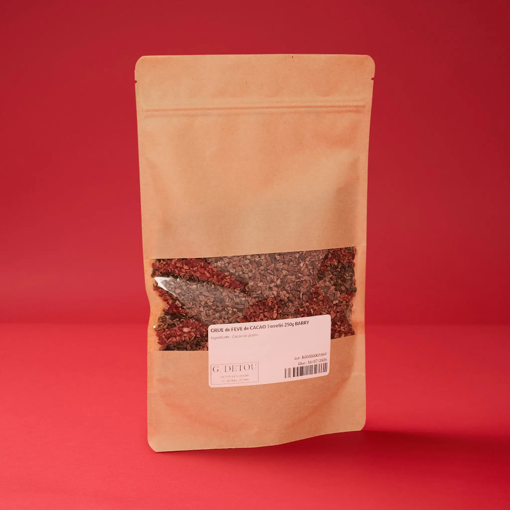 Grué de fève de cacao torréfié 250g Barry