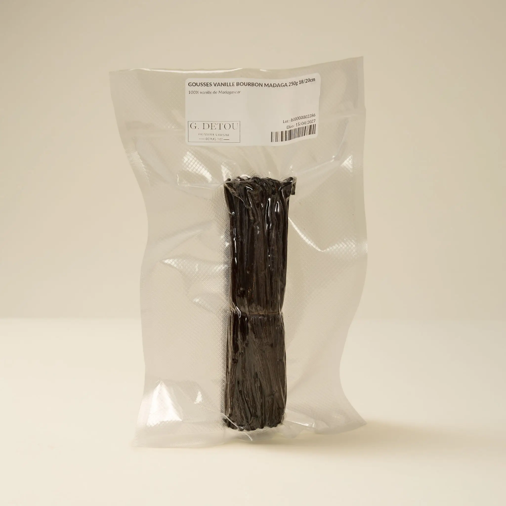 Gousses vanille Bourbon Madagascar 250g 18/20 cm gourmet