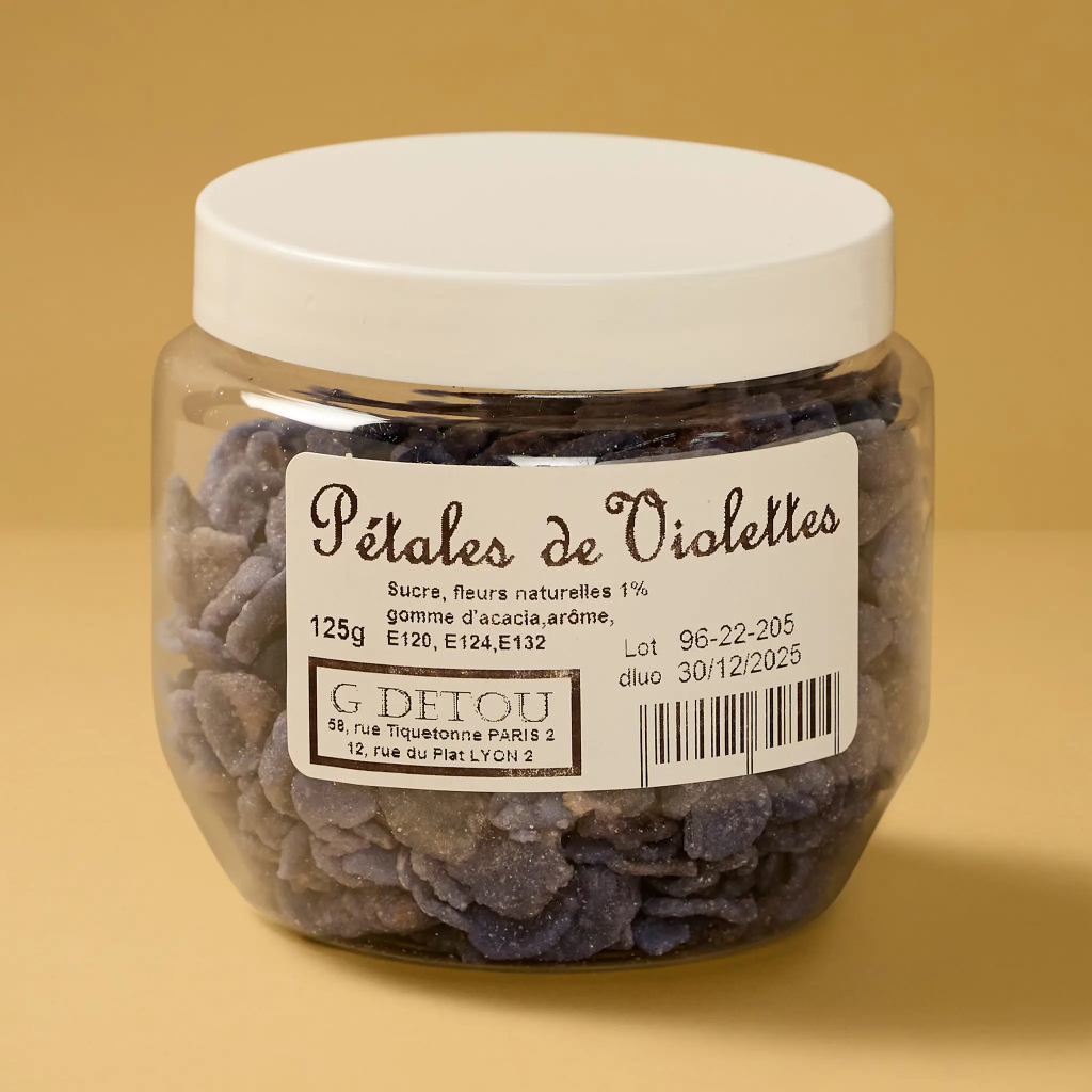 Pétales VIOLETTE  cristalisées 125g    CANDIFLOR