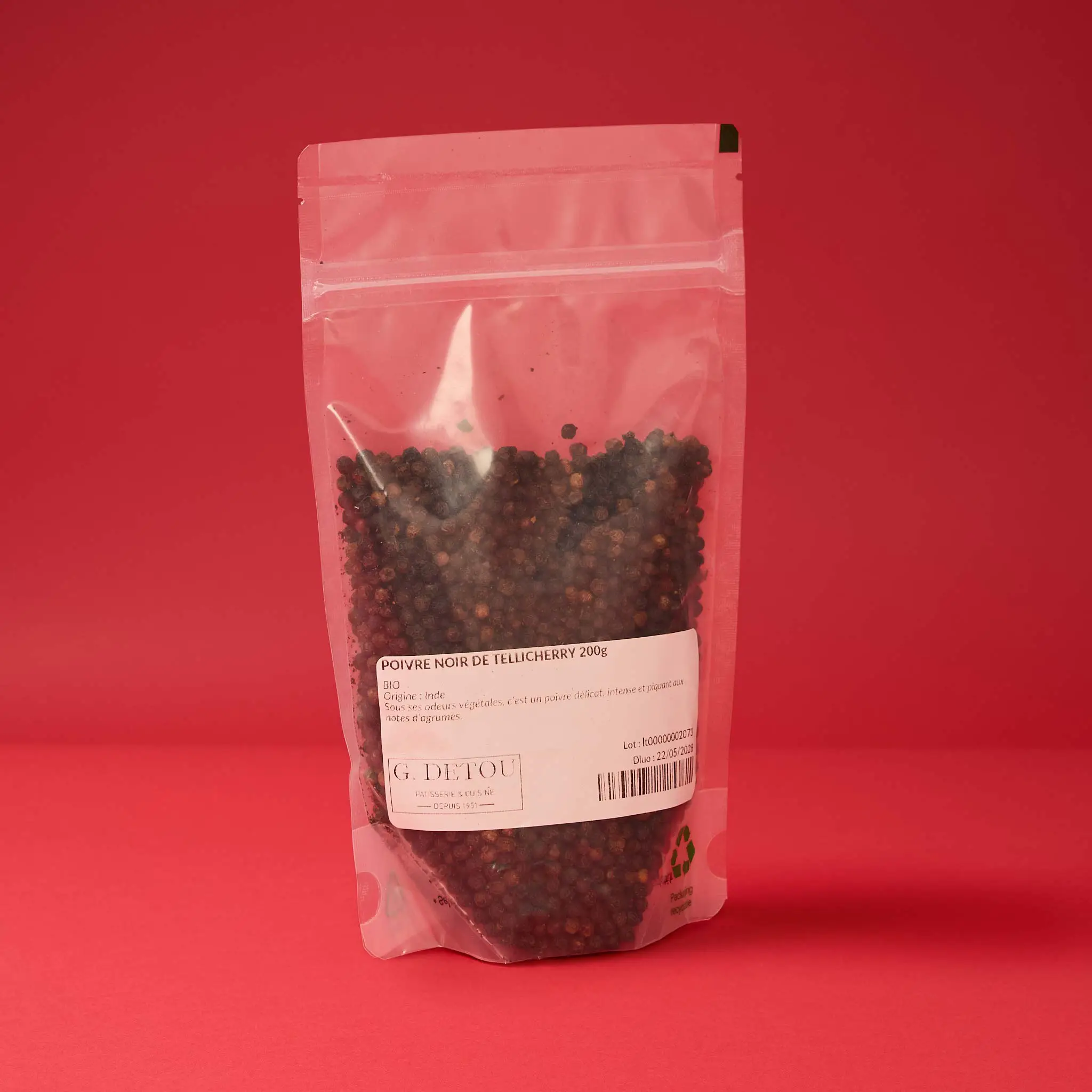 POIVRE NOIR DE TELLICHERRY  200g