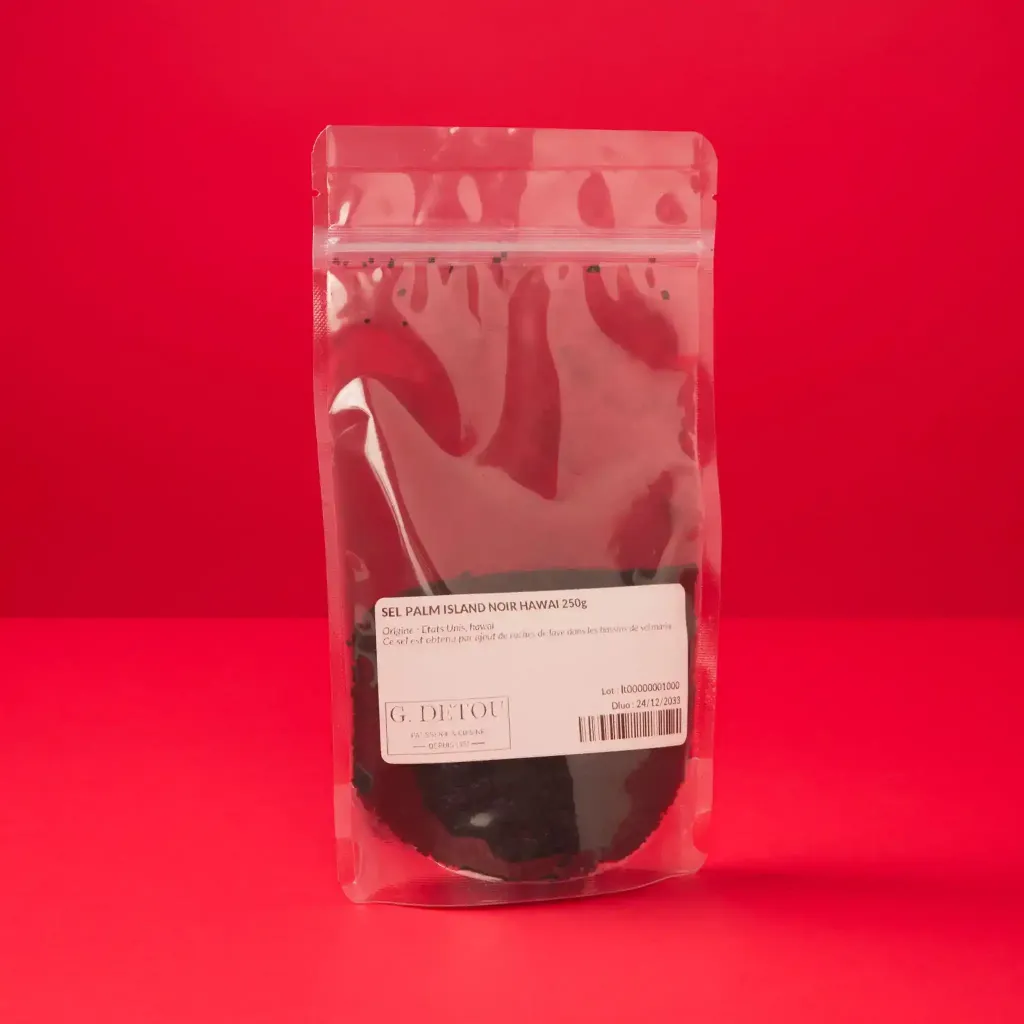 Hawaiian black palm island salt 250g