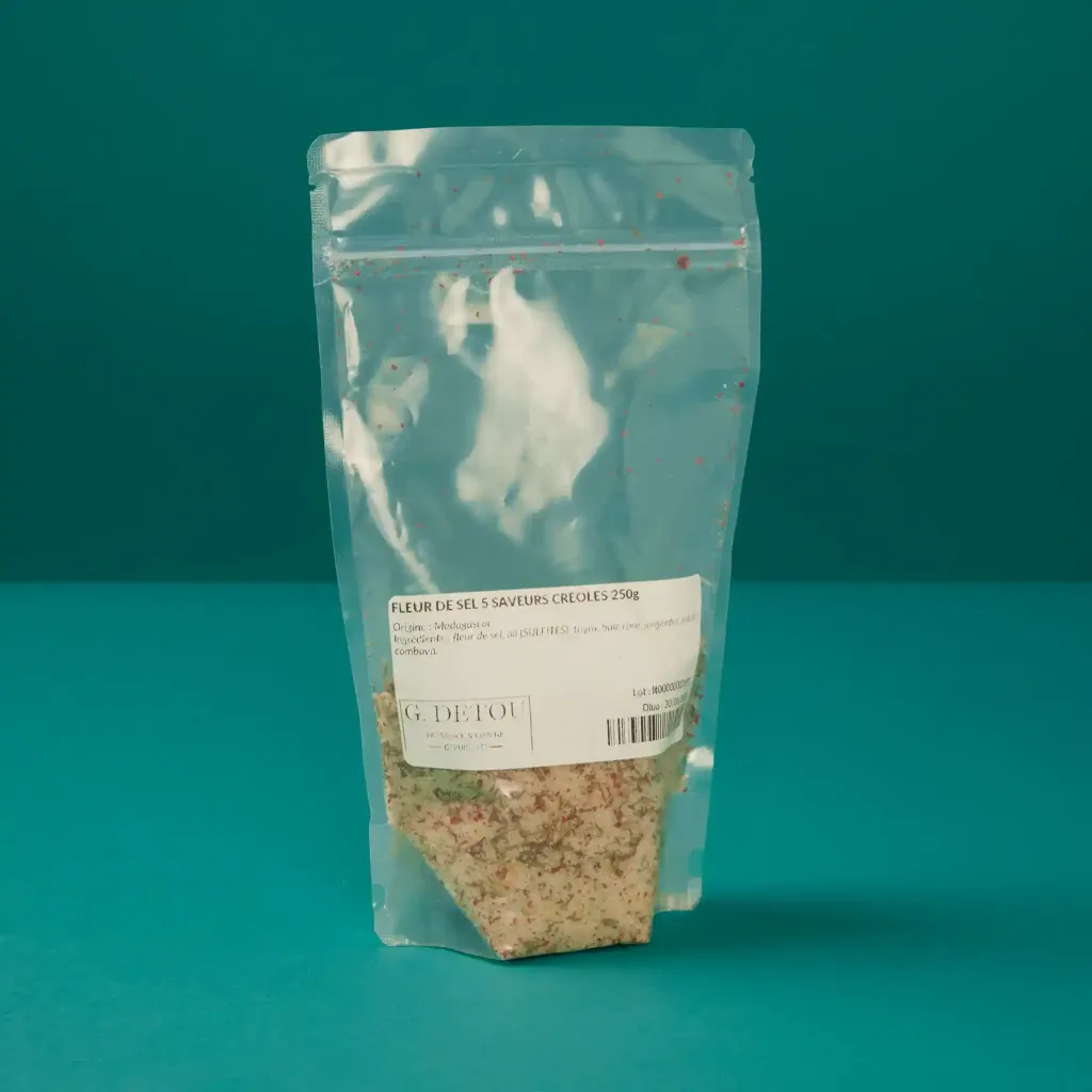Fleur de sel 5 saveurs creoles  250g