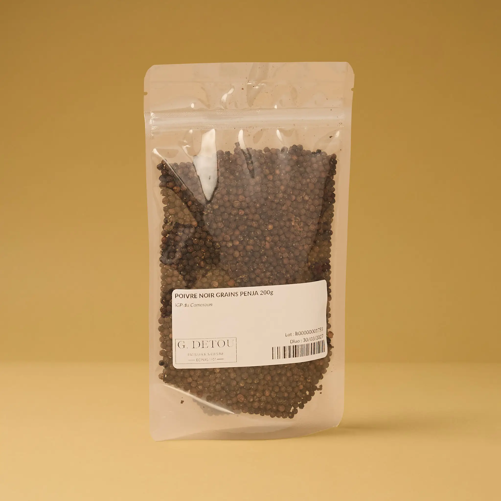 POIVRE NOIR GRAINS PENJA  200g