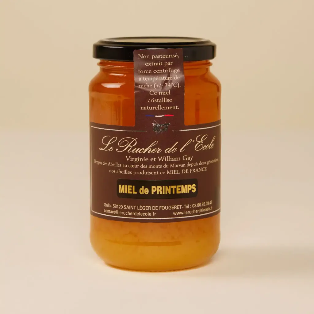 Miel de printemps rucher de l'école 500g 