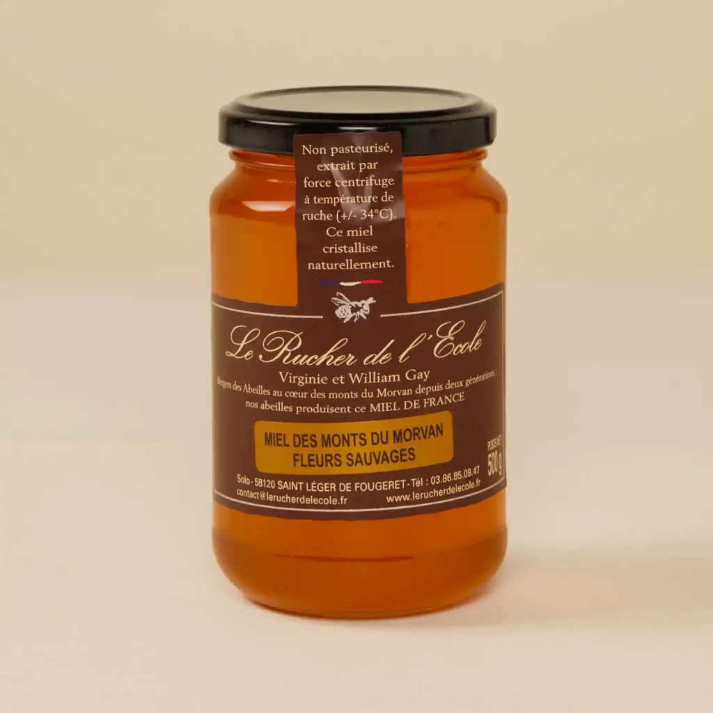 Miel de fleurs sauvages        500g    rucher