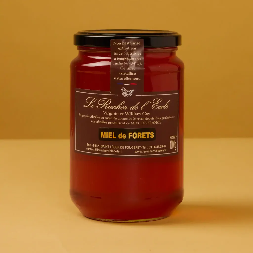 Miel de forêt  rucher ecole 1kg rucher
