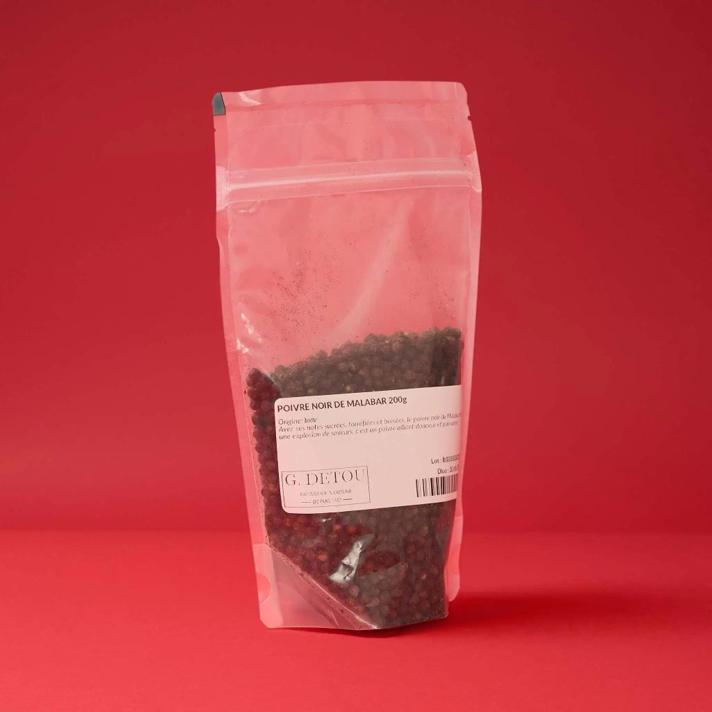 POIVRE Noir  de Malabar        200g    KEREX
