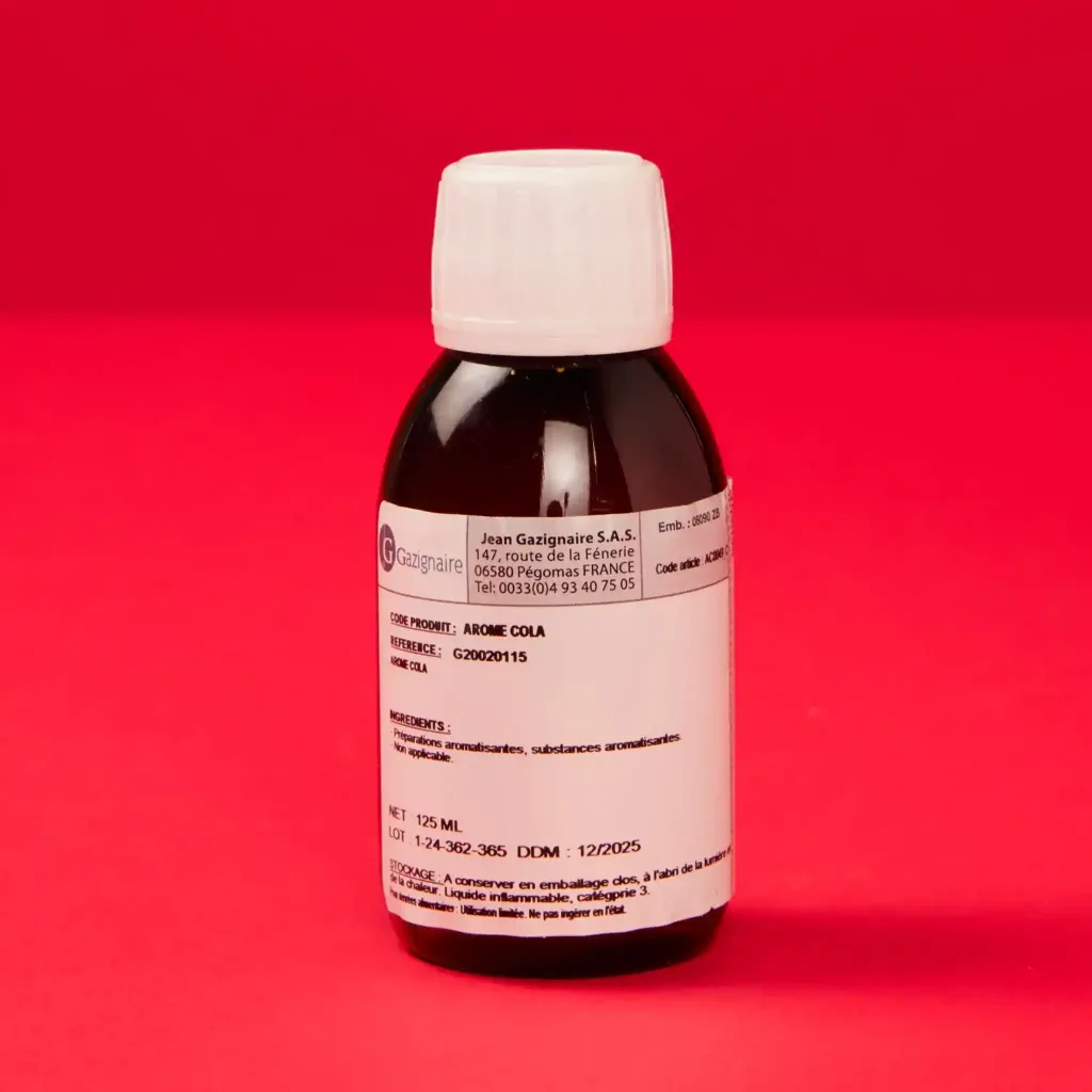 Alcohol-free cola flavoring 1/8L gas cylinder