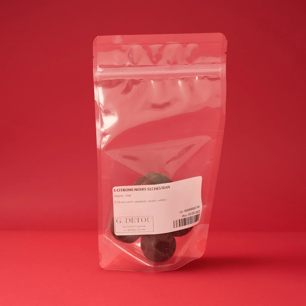 5 dried black lemons from Iran