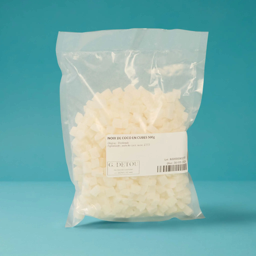 Noix de coco en cubes 500g