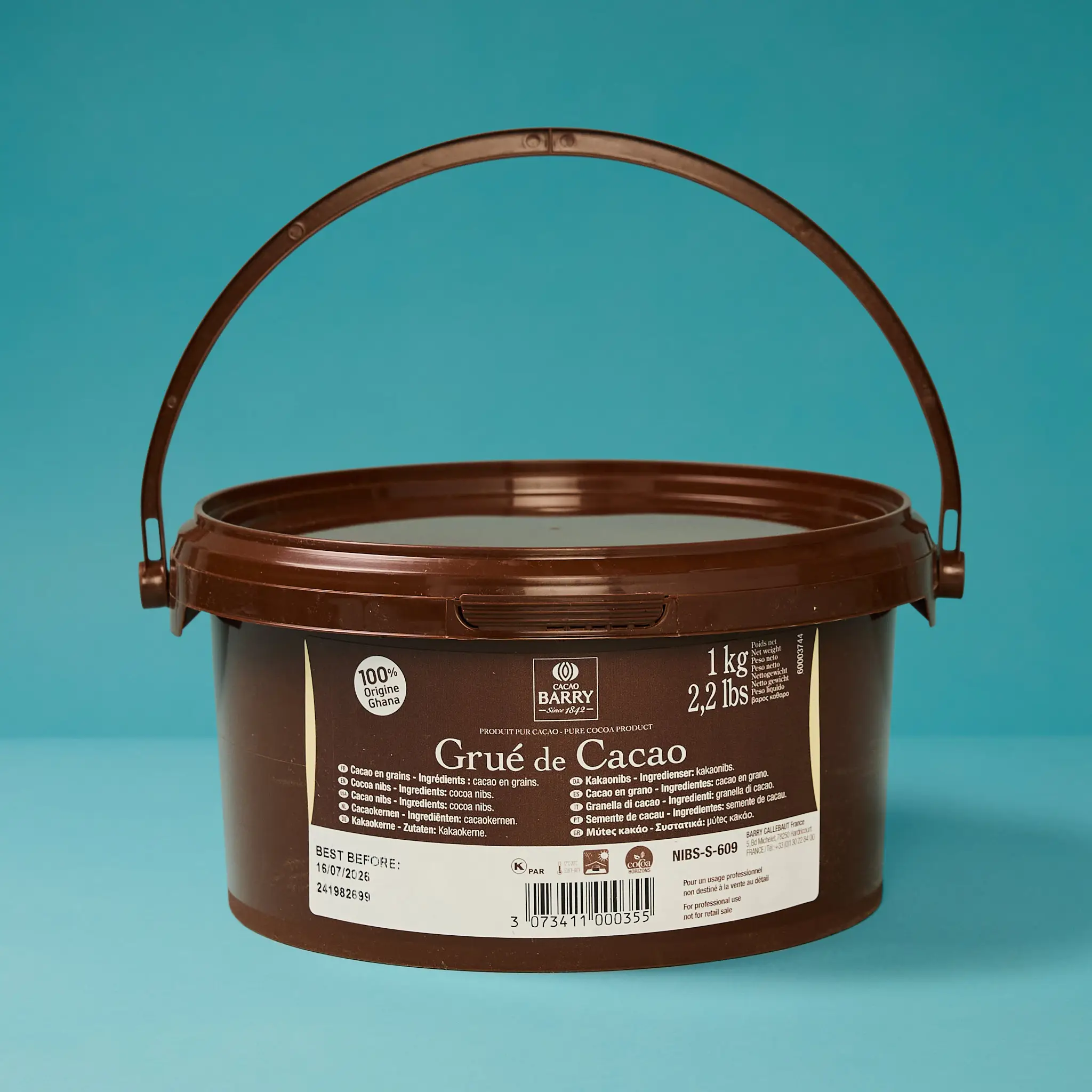 GRUE DE CACAO BARRY SEAU 1kg BARRY