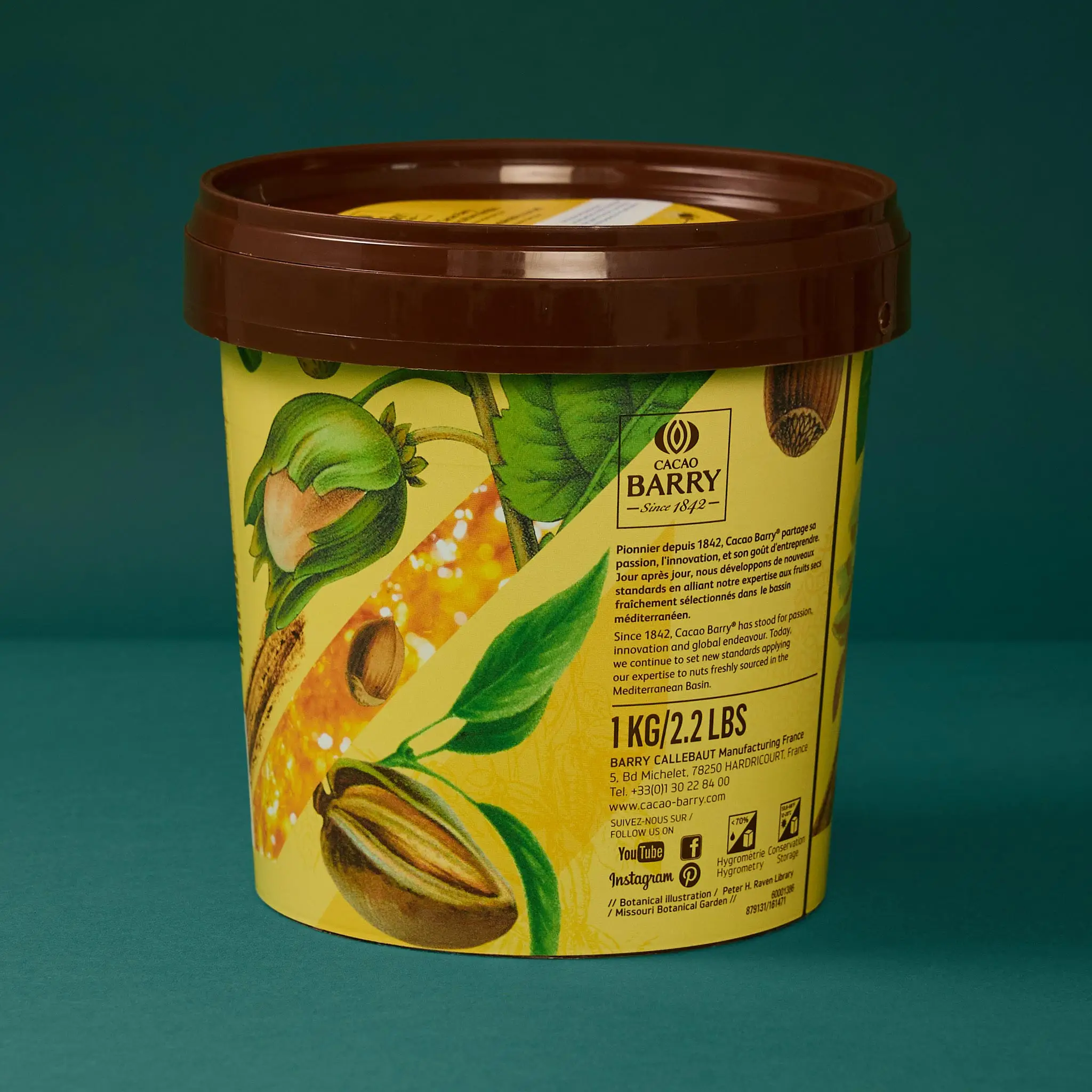 Praliné AMANDES NOISETTES Pot 1kg    BARRY