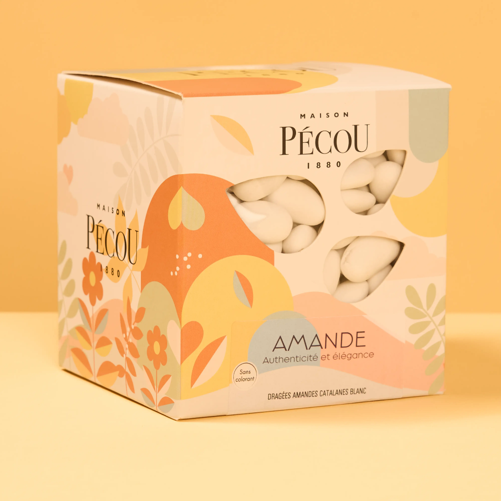 Dragée catalane blanc  1kg  Pecou