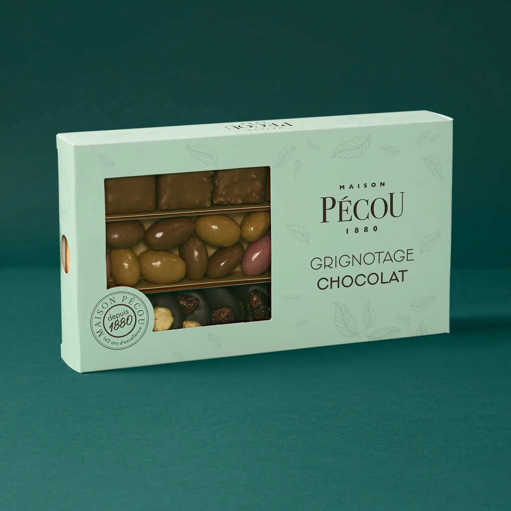 Coffret grignotage chocolat 220g Pecou