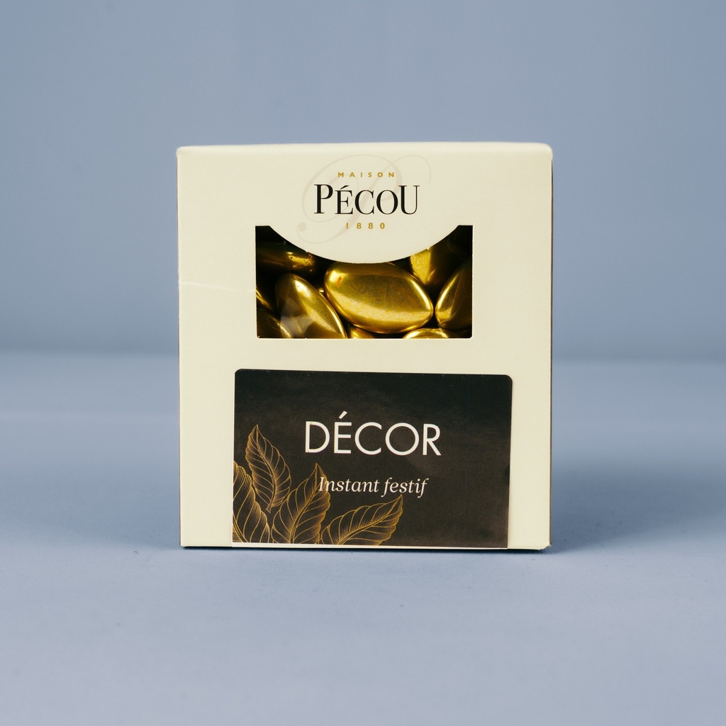 DRAGEE Chocolat 70% OR         500g    PECOU
