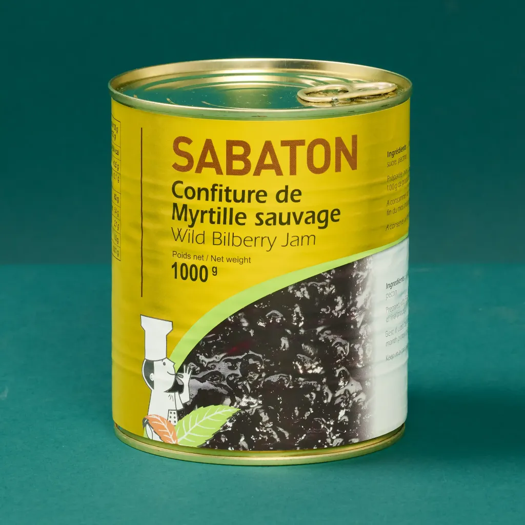 Confiture de myrtille 4/4 1kg sabaton