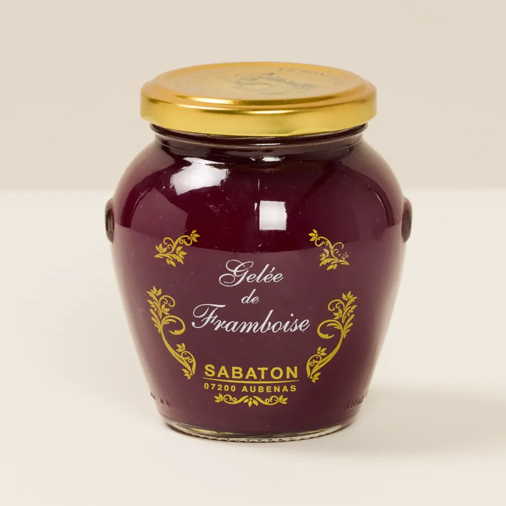 Gelée de framboise bocal 350g sabaton