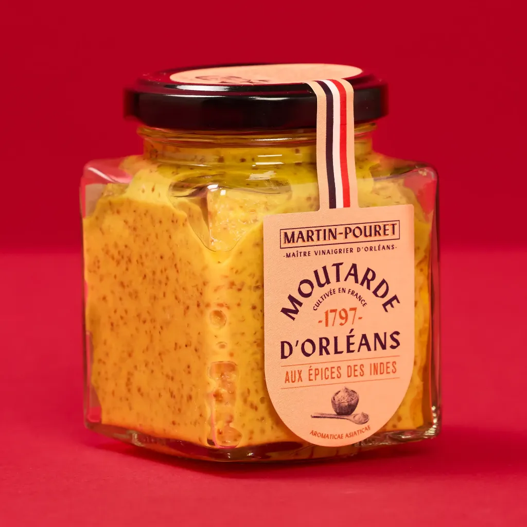 Moutarde aux Epices des Indes  200g    MARTIN POURET