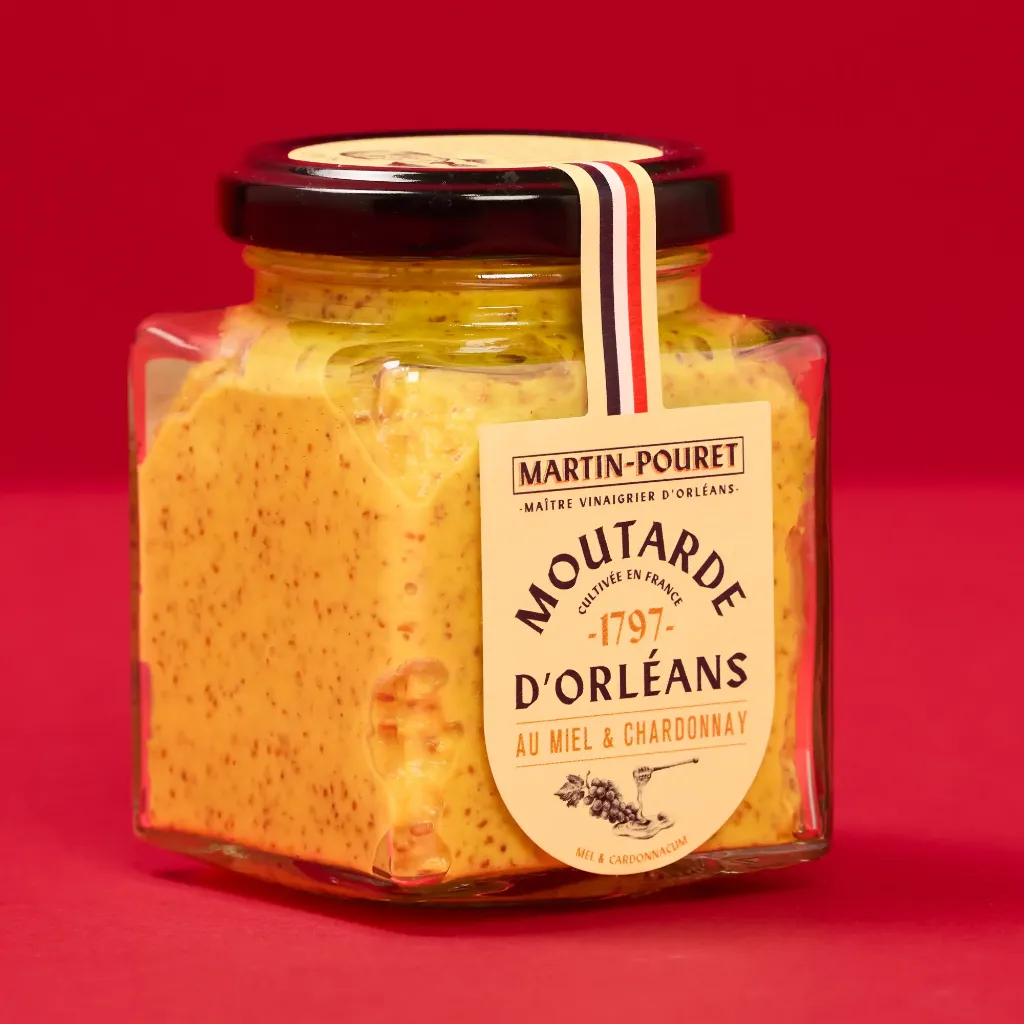 Moutarde miel et chardonnay 200g martin pouret